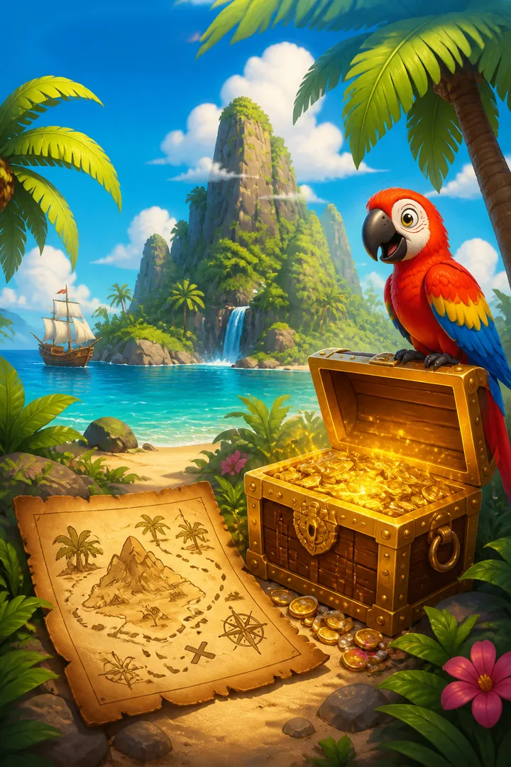 🏝️ Caça ao Tesouro na Ilha