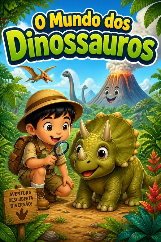 Capa do tema O Mundo dos Dinossauros